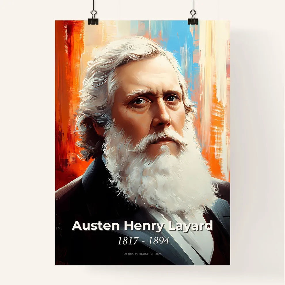 Portrait of Austen Henry Layard Poster