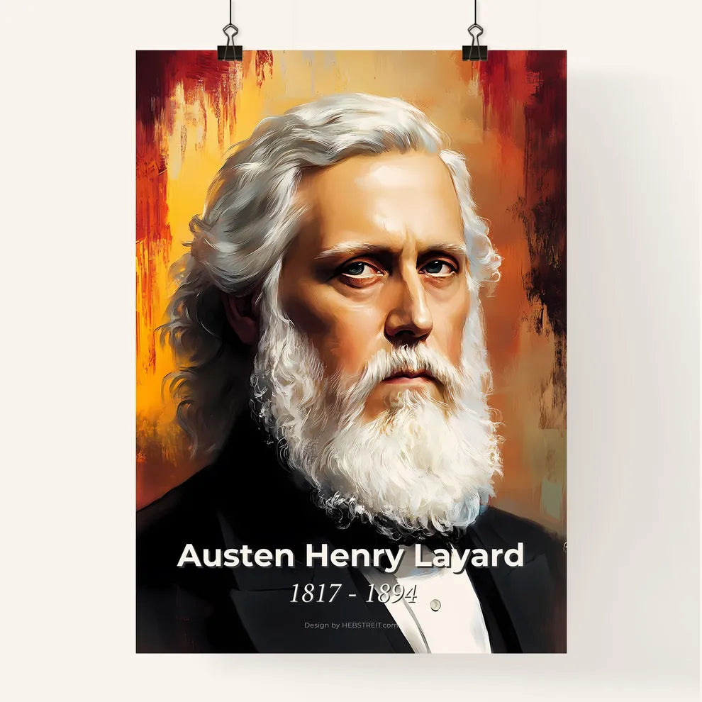 Portrait of Austen Henry Layard Poster
