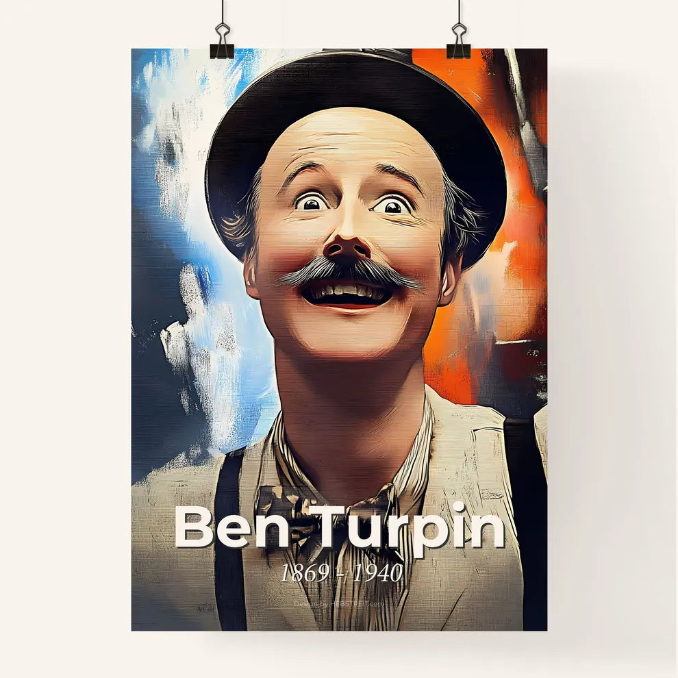 Portrait of Ben Turpin Poster