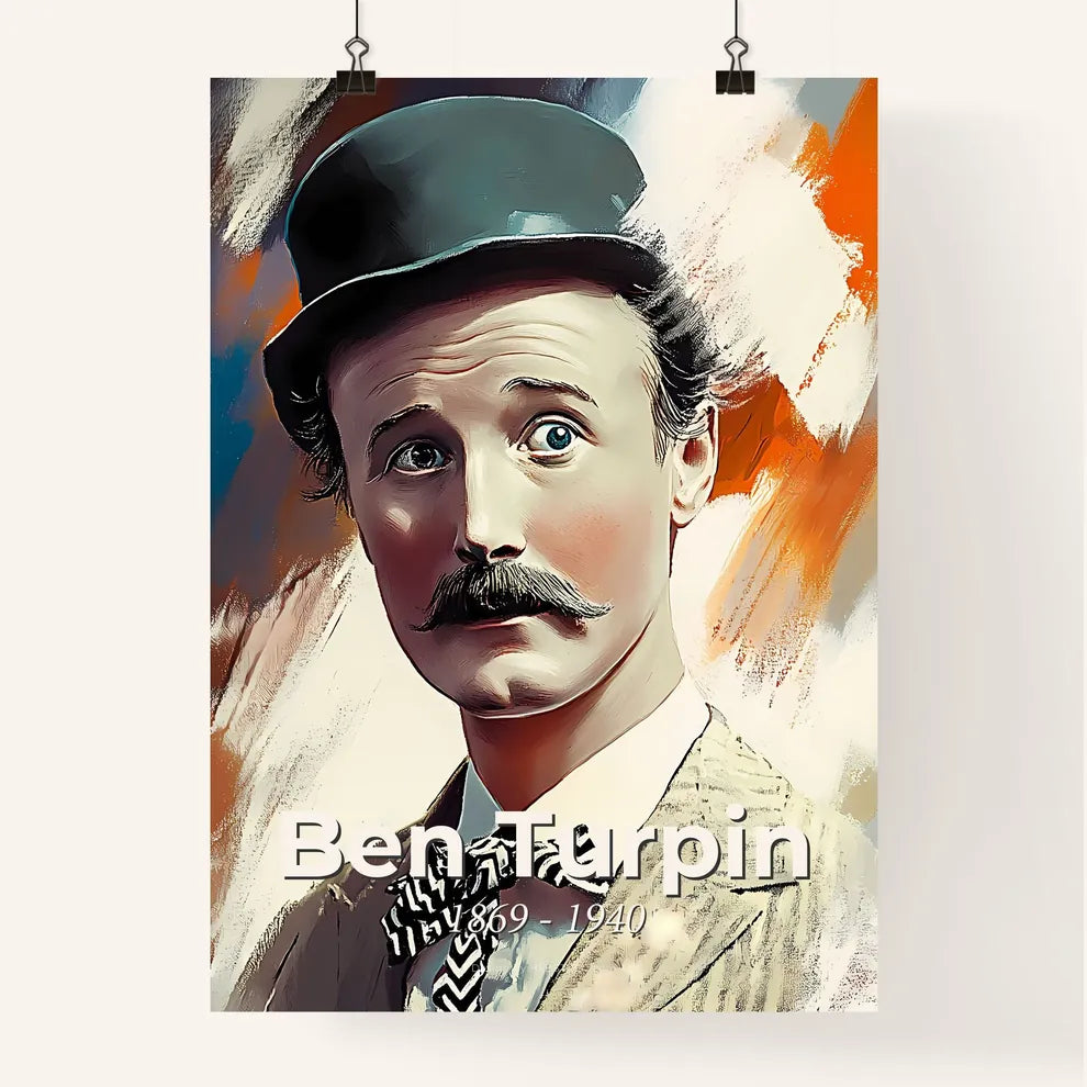 Portrait of Ben Turpin Poster