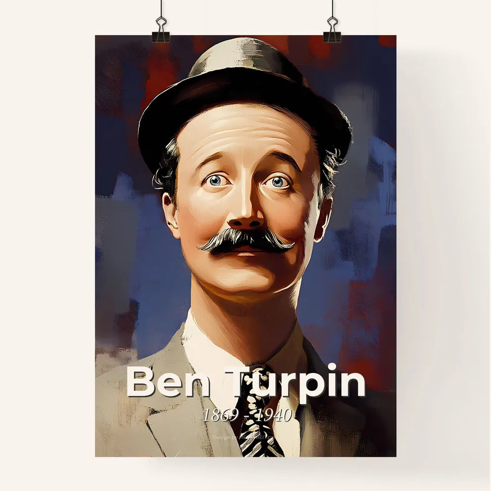 Portrait of Ben Turpin Poster
