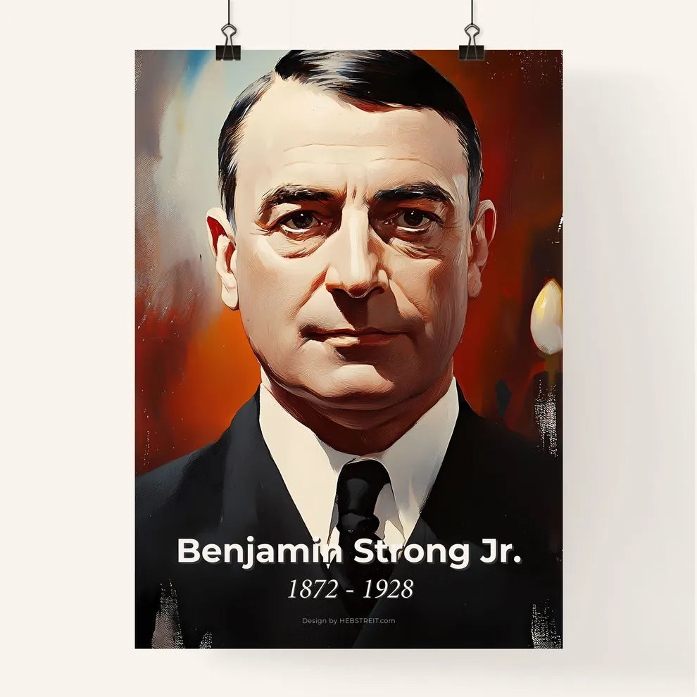 Portrait of Benjamin Strong Jr. Poster
