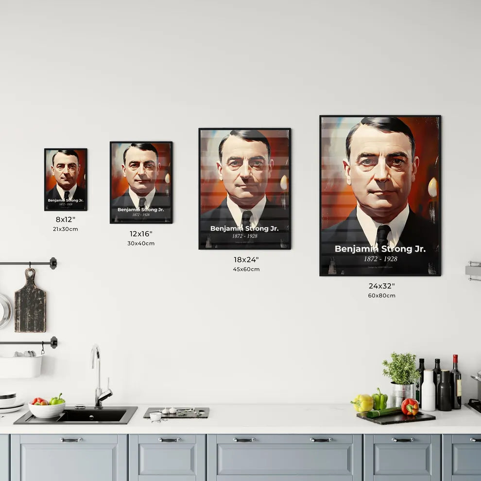 Portrait of Benjamin Strong Jr. Size Chart