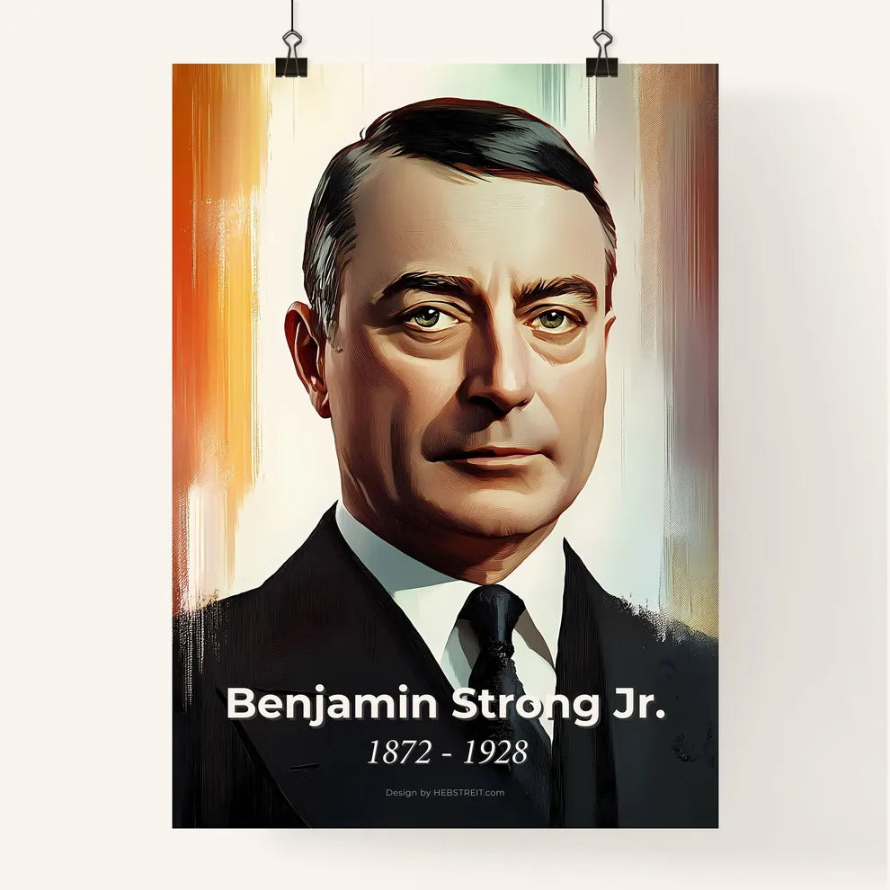 Portrait of Benjamin Strong Jr. Poster