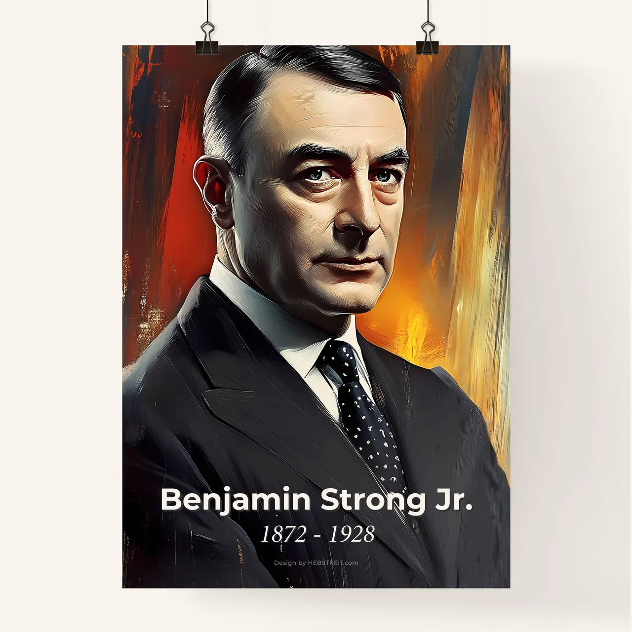 Portrait of Benjamin Strong Jr. Poster