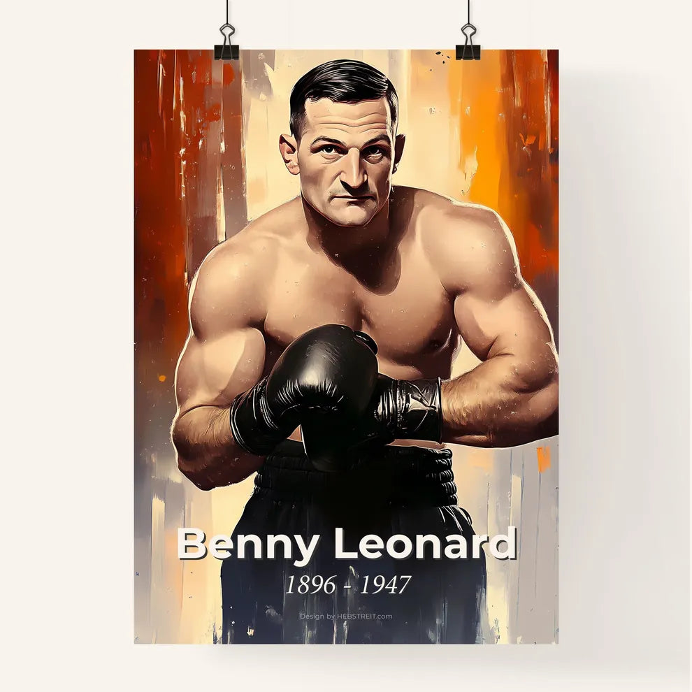 Portrait of Benny Leonard Poster