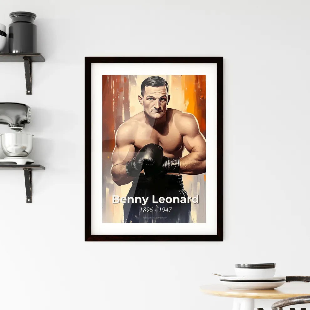 Portrait of Benny Leonard Framed Print