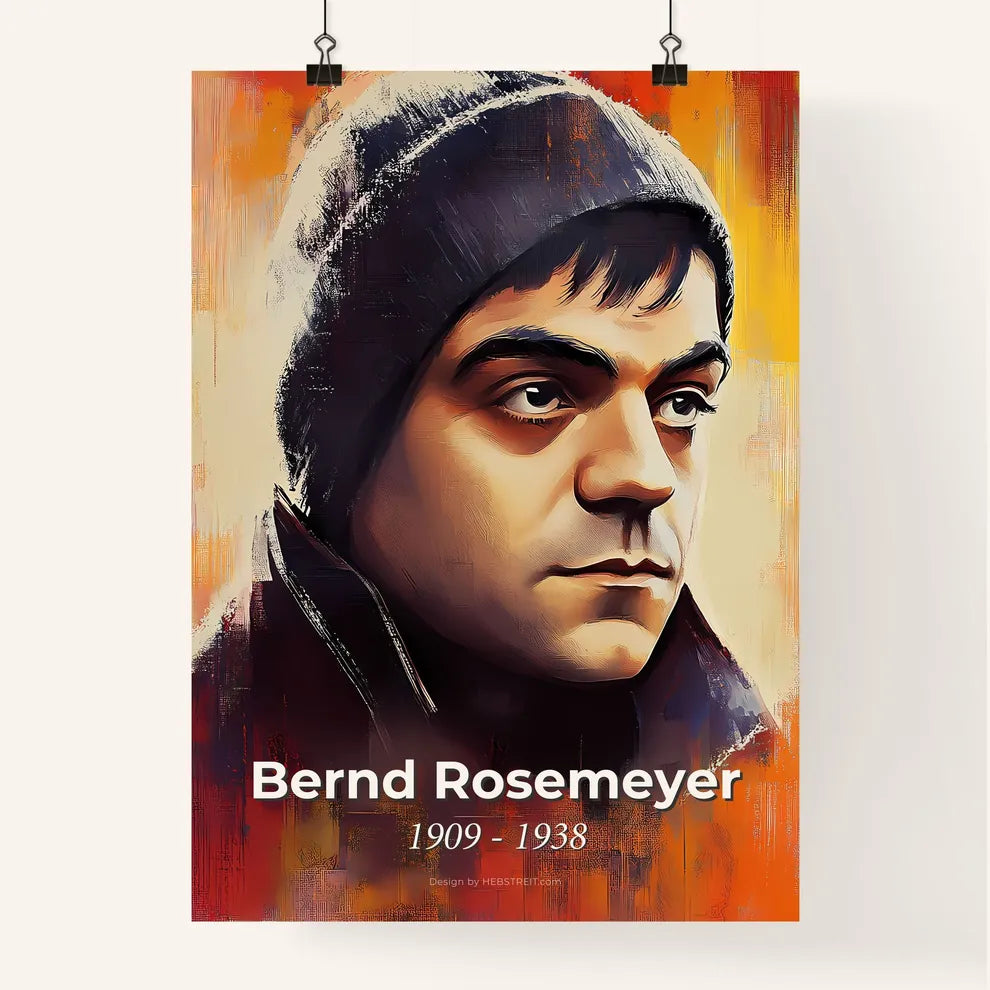 Portrait of Bernd Rosemeyer Poster