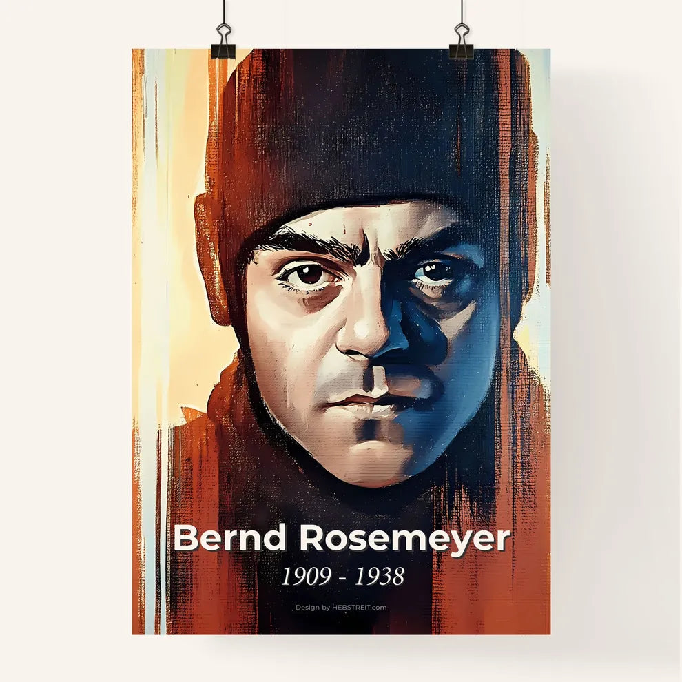 Portrait of Bernd Rosemeyer Poster