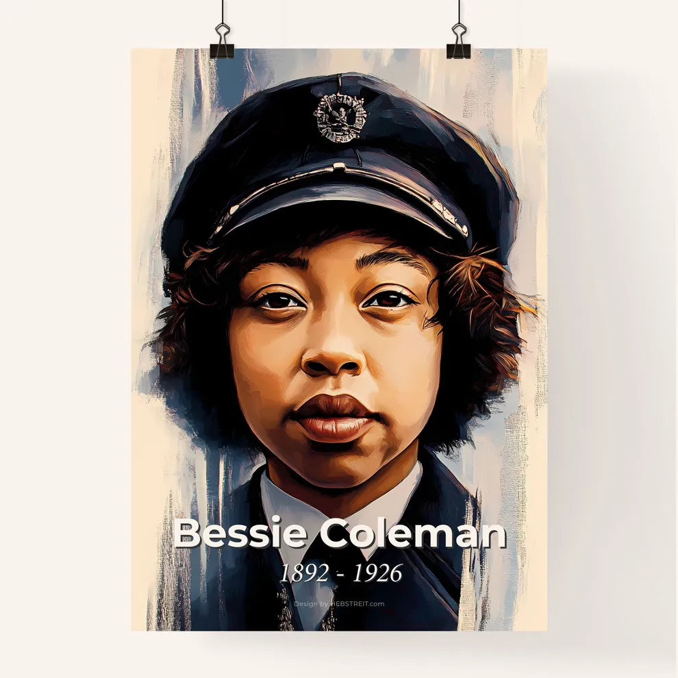 Portrait of Bessie Coleman Poster