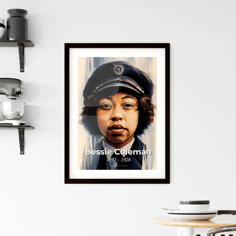 Portrait of Bessie Coleman Framed Print