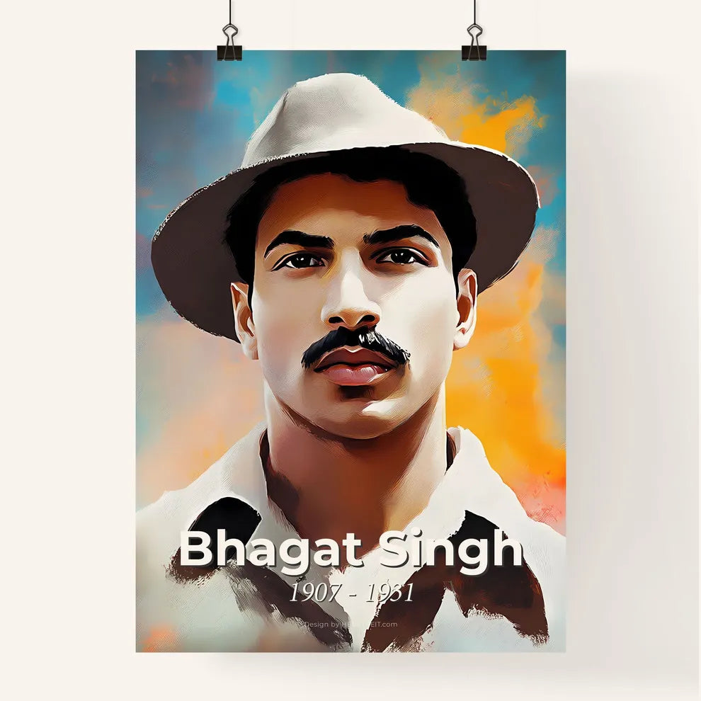 Portrait of Bhagat Singh Poster
