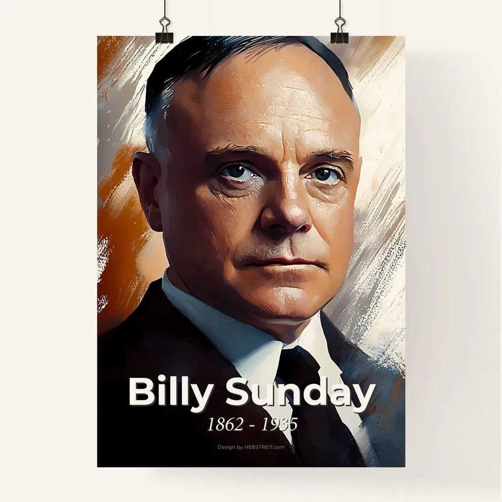 Portrait of Billy Sunday Poster