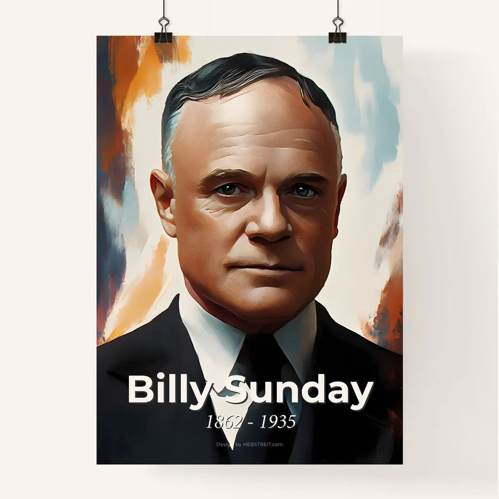 Portrait of Billy Sunday Poster