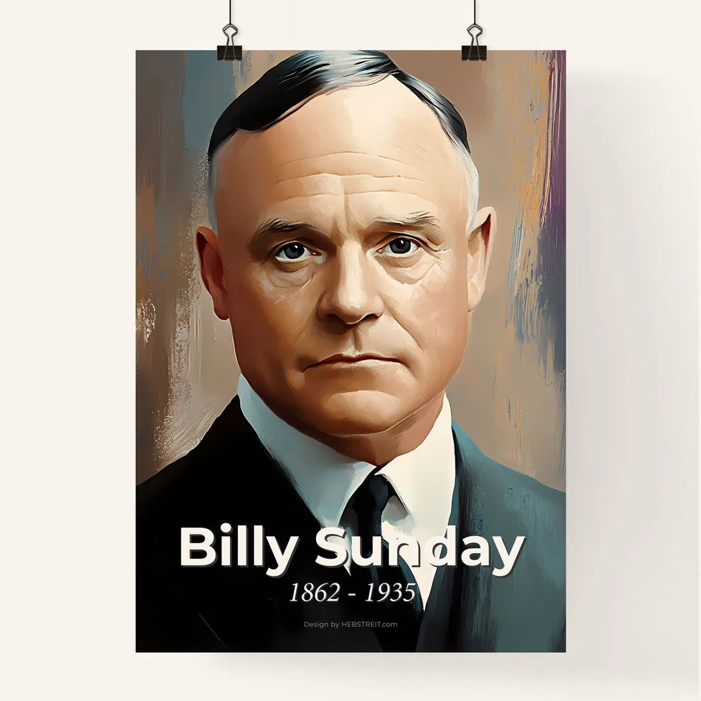 Portrait of Billy Sunday Poster