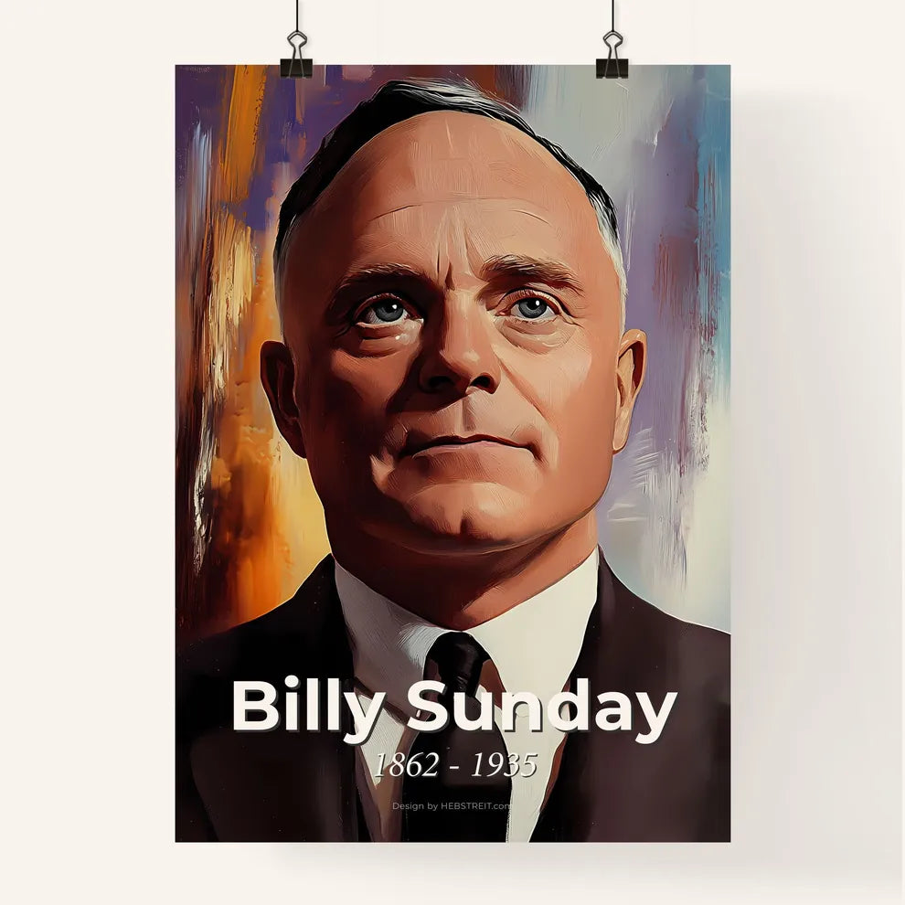 Portrait of Billy Sunday Poster
