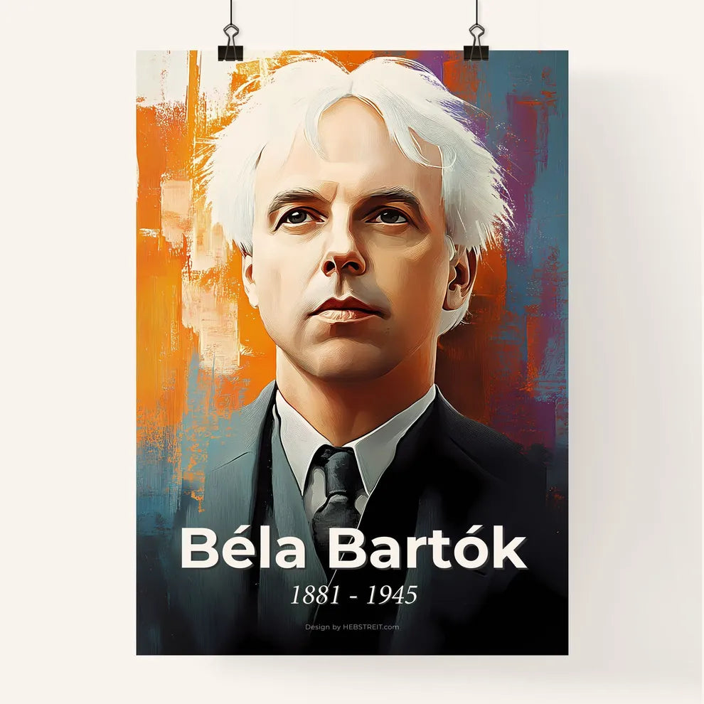 Portrait of Béla Bartók Poster
