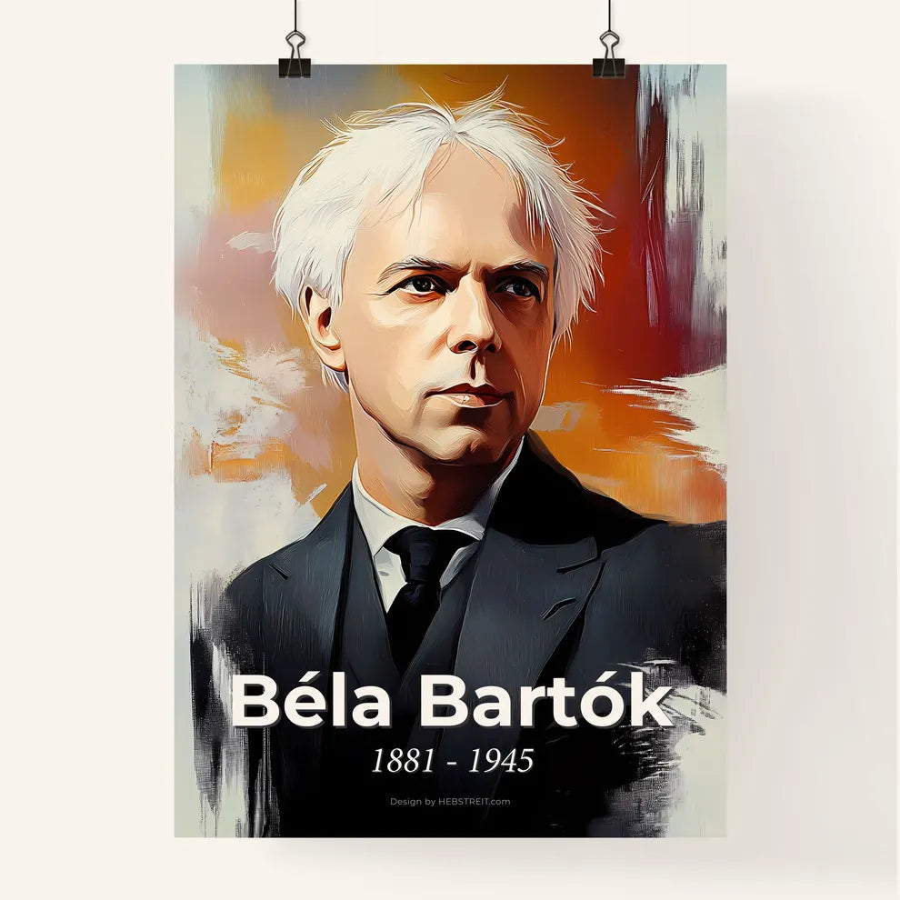 Portrait of Béla Bartók Poster
