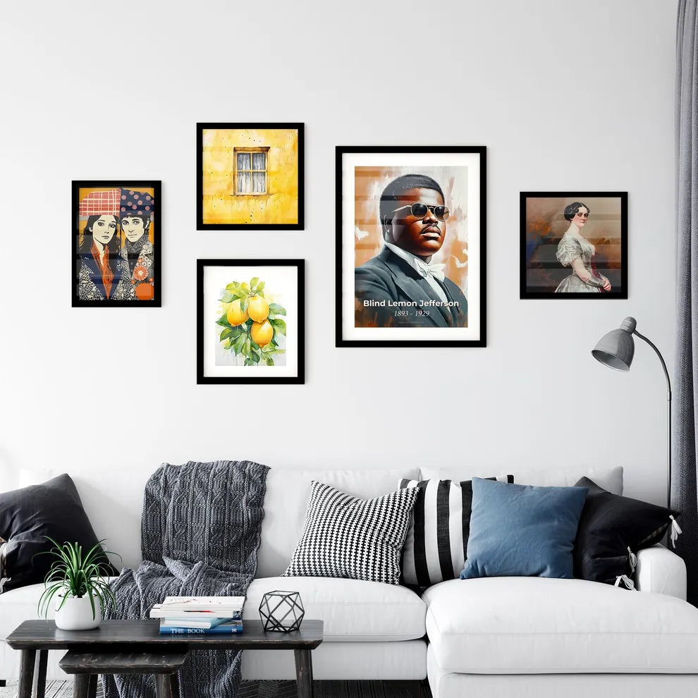 Portrait of Blind Lemon Jefferson Wall Art