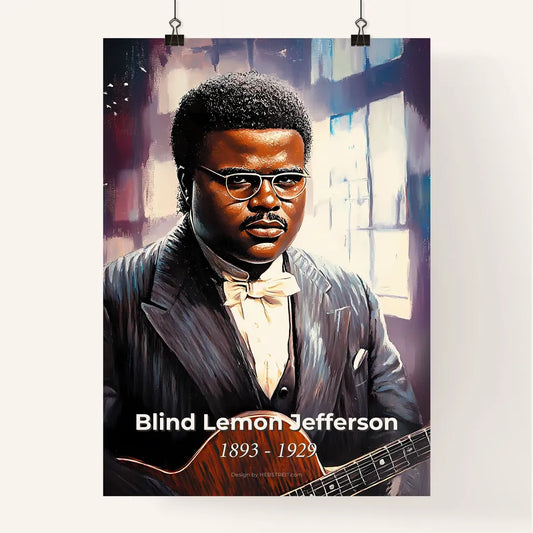 Portrait of Blind Lemon Jefferson Poster