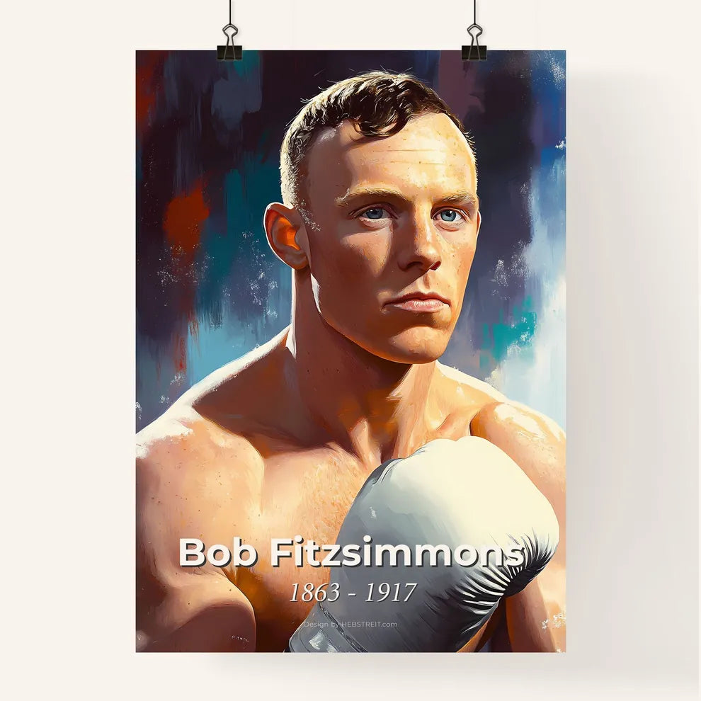 Portrait of Bob Fitzsimmons Poster