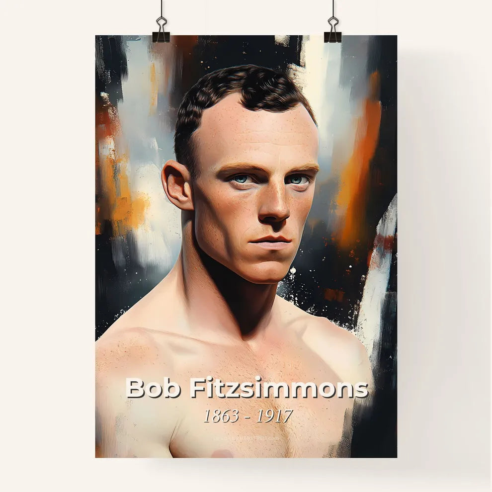 Portrait of Bob Fitzsimmons Poster