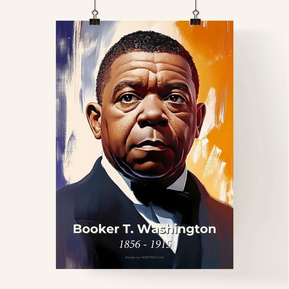 Portrait of Booker T. Washington Poster