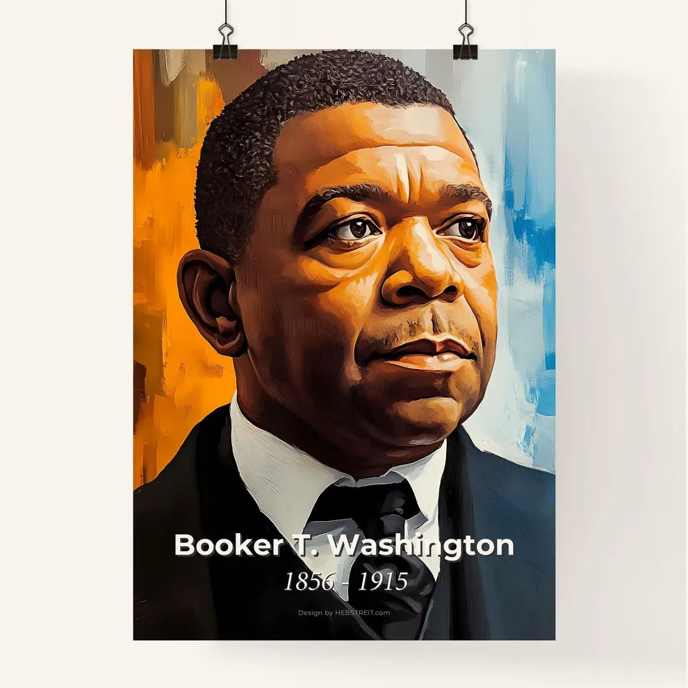Portrait of Booker T. Washington Poster