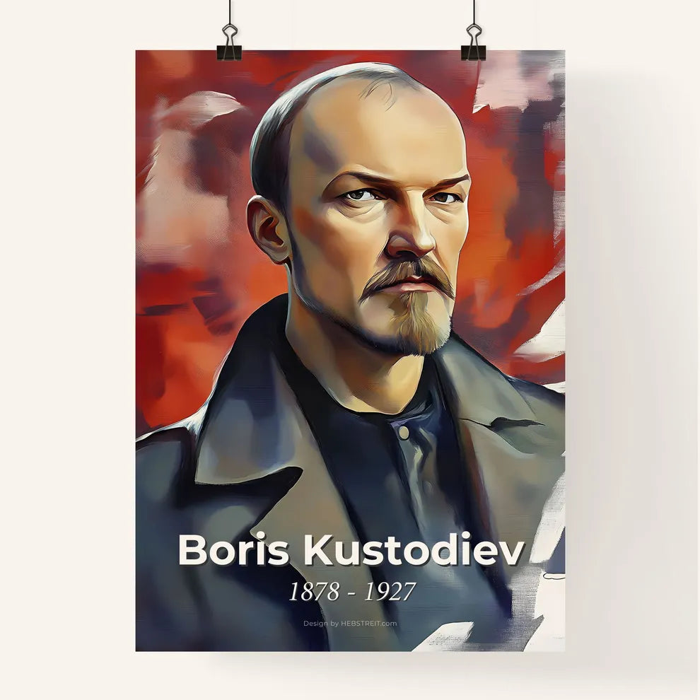 Portrait of Boris Kustodiev Poster