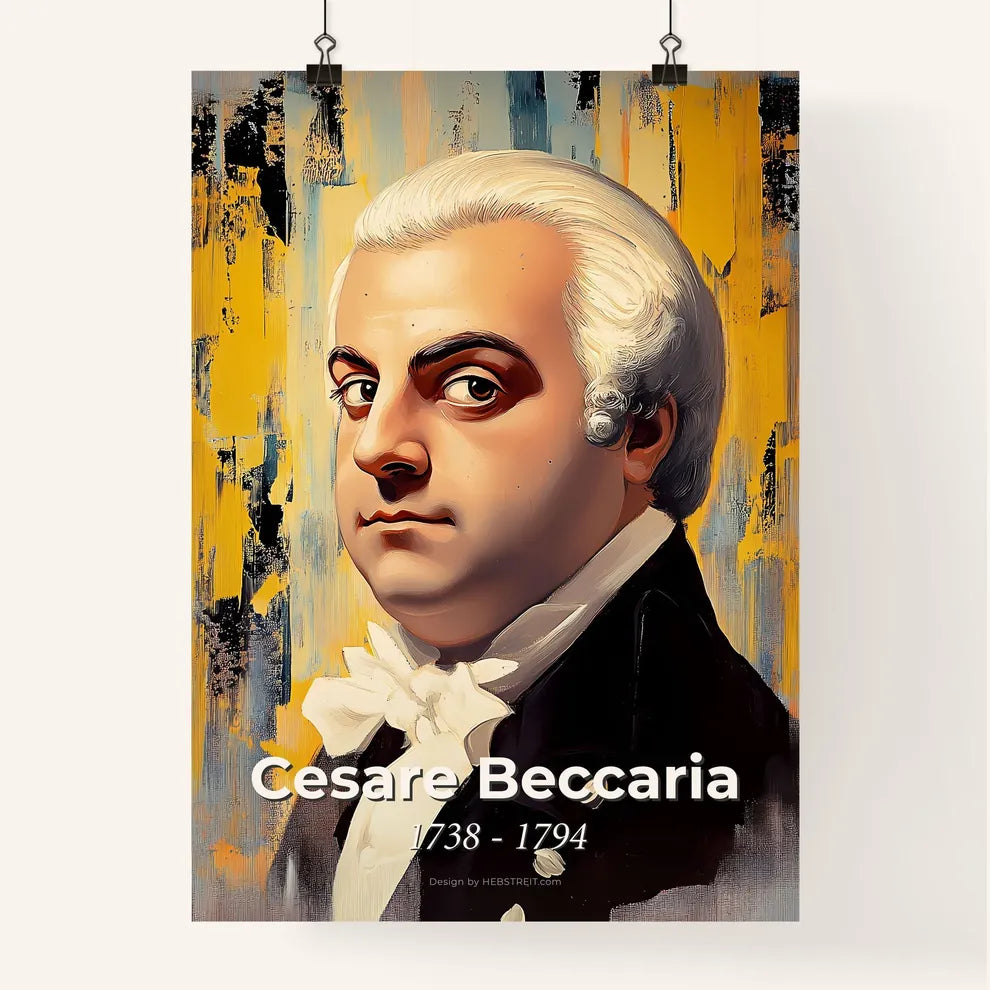 Portrait of Cesare Beccaria Poster