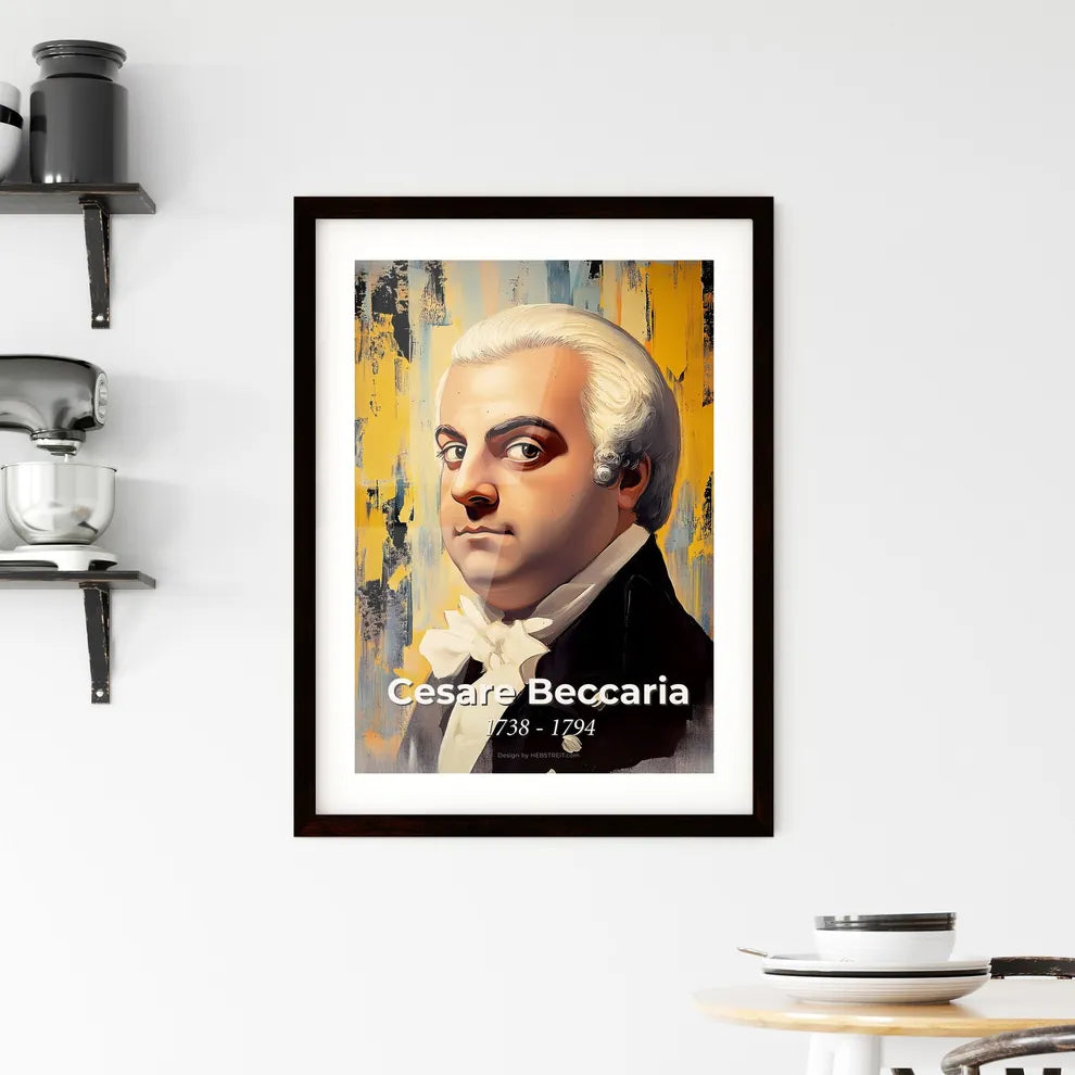 Portrait of Cesare Beccaria Framed Print