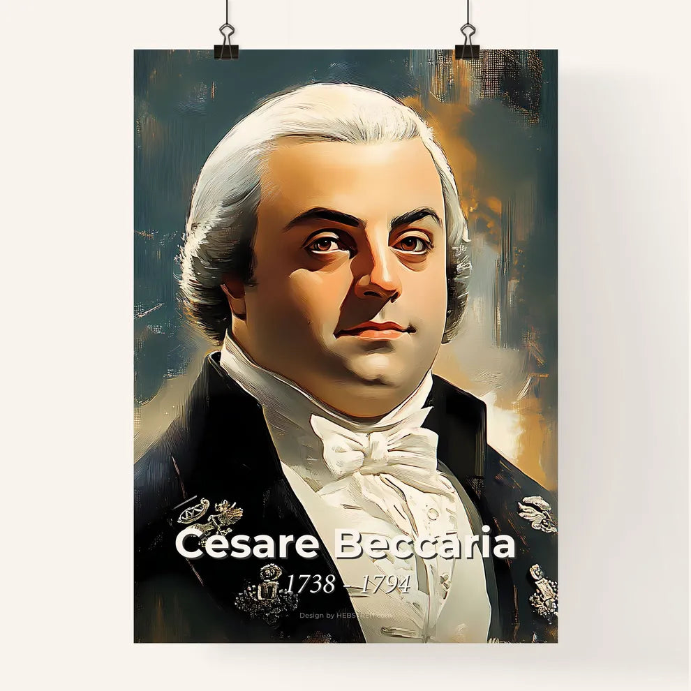 Portrait of Cesare Beccaria Poster