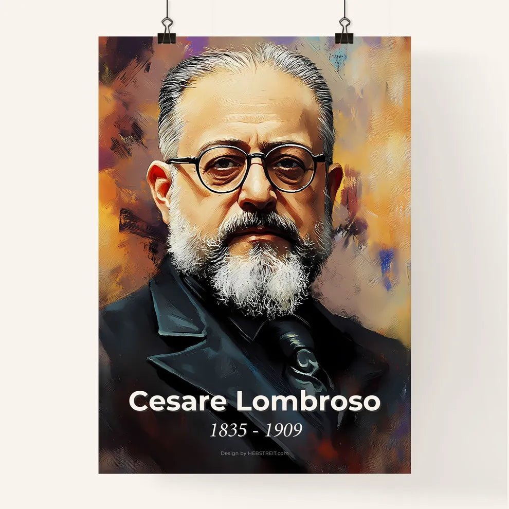 Portrait of Cesare Lombroso Poster