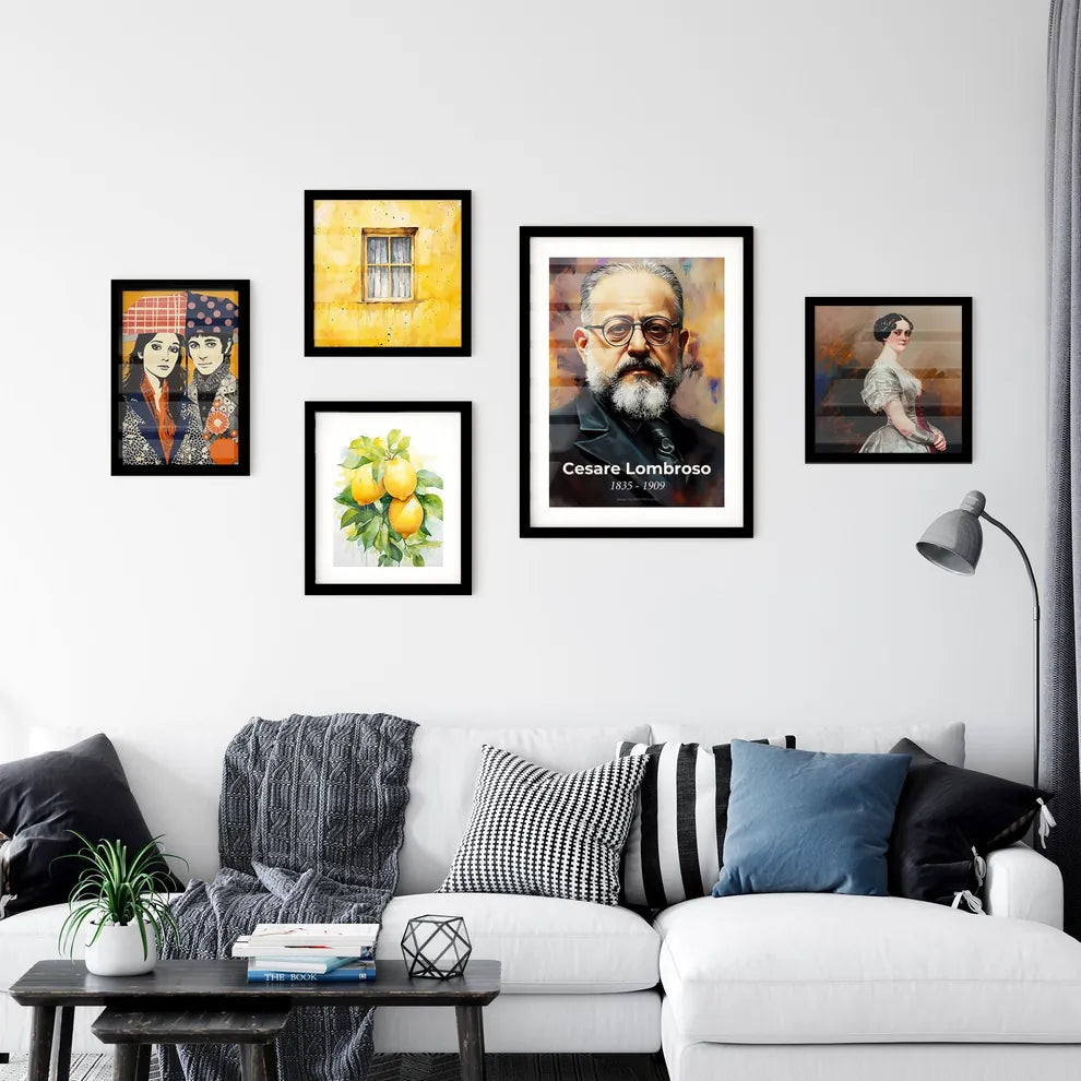Portrait of Cesare Lombroso Wall Art