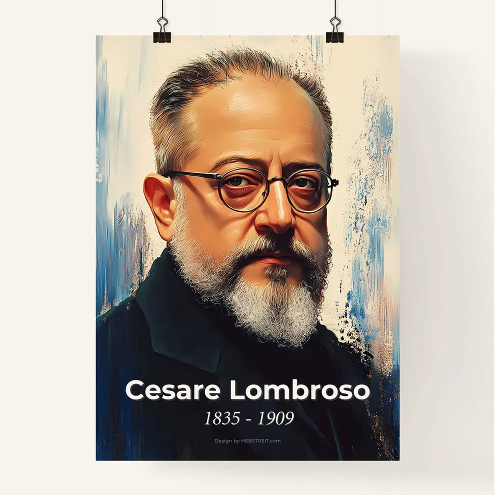 Portrait of Cesare Lombroso Poster