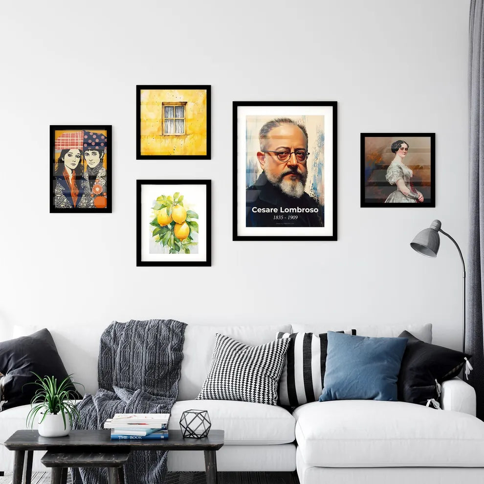 Portrait of Cesare Lombroso Wall Art