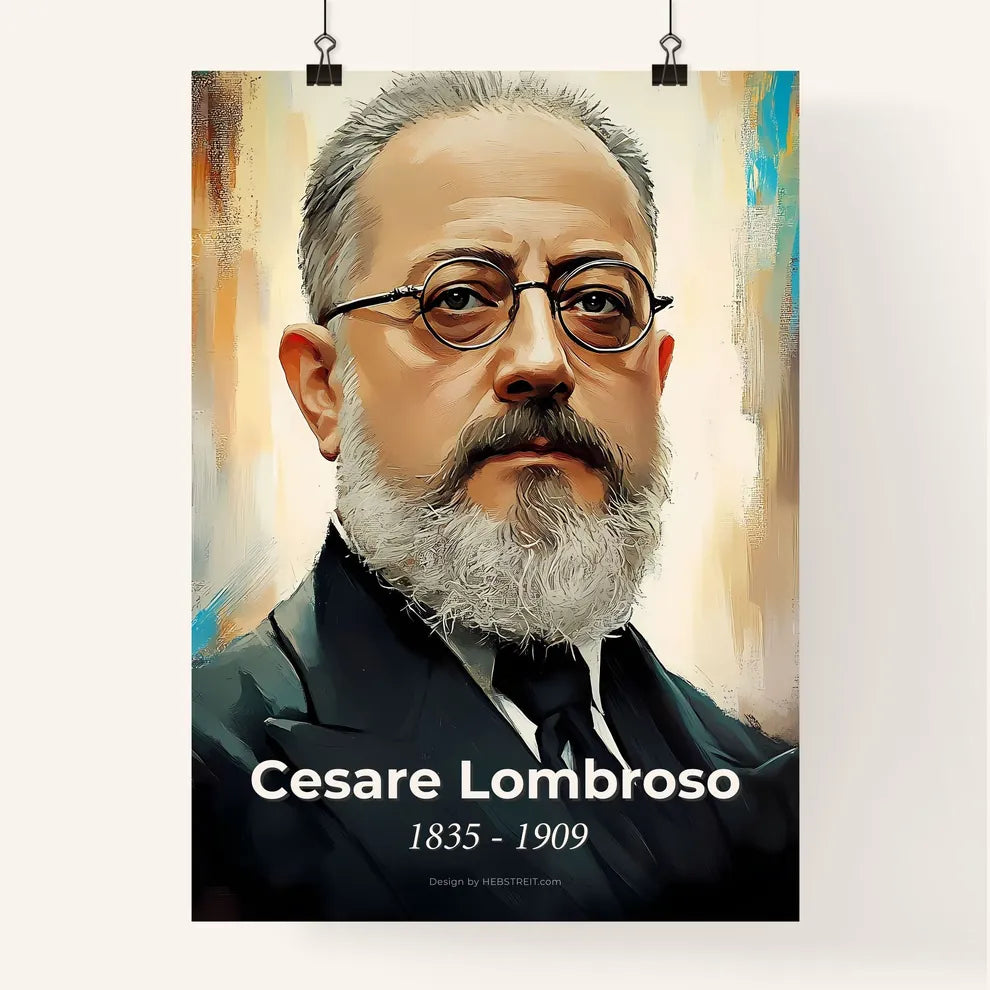 Portrait of Cesare Lombroso Poster