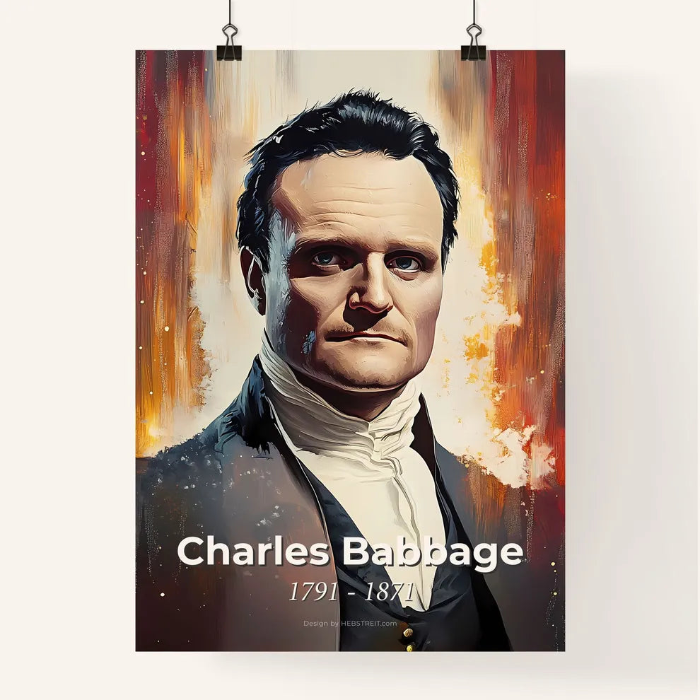Portrait of Charles Babbage Poster