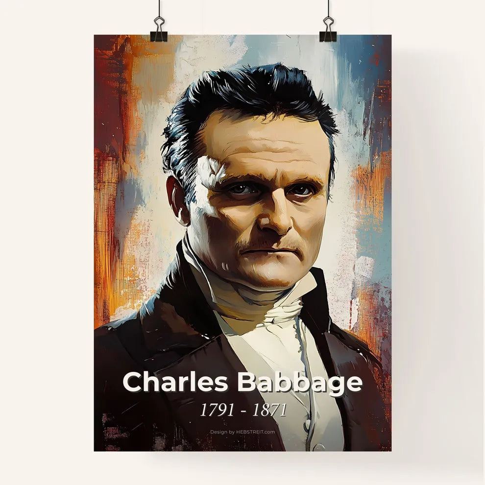 Portrait of Charles Babbage Poster