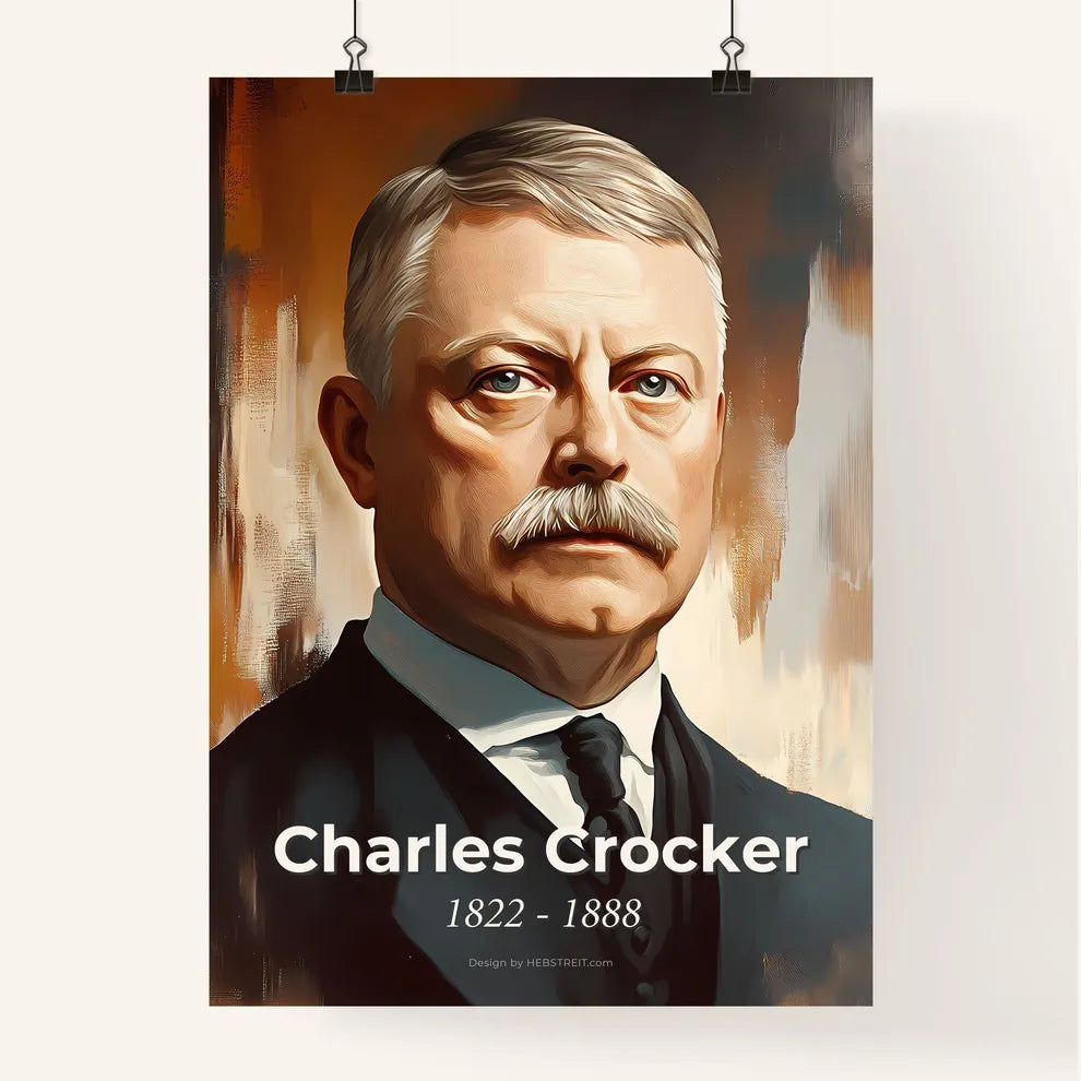 Portrait of Charles Crocker Poster
