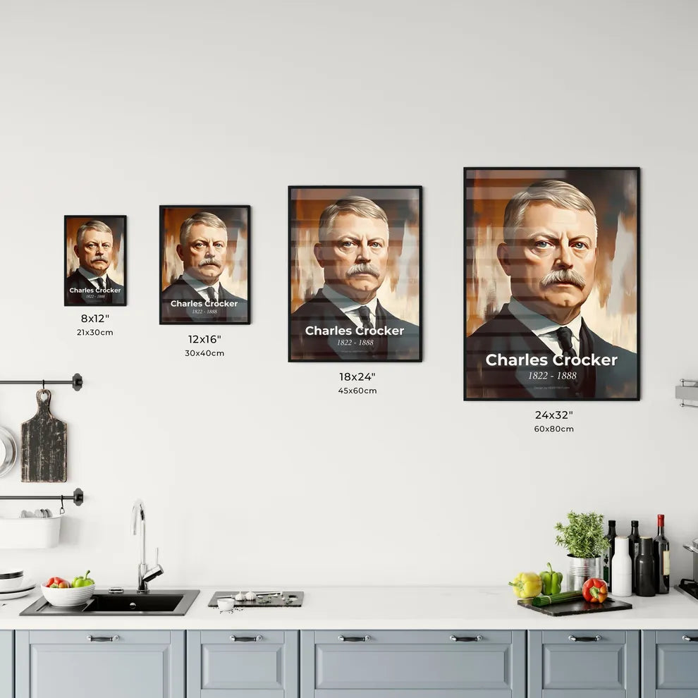 Portrait of Charles Crocker Size Chart