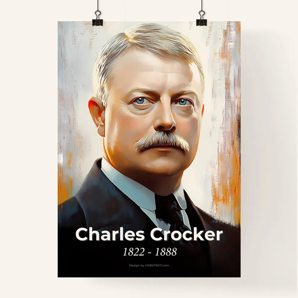 Portrait of Charles Crocker Poster