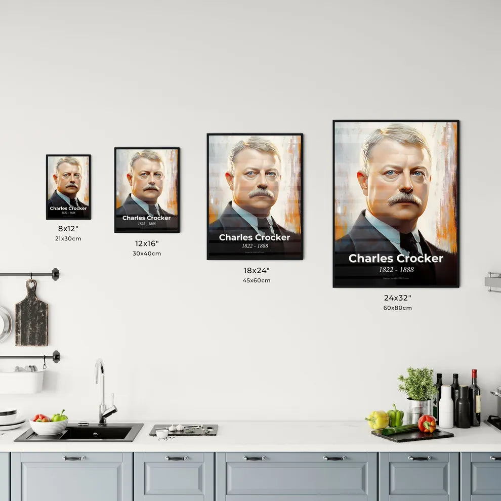 Portrait of Charles Crocker Size Chart