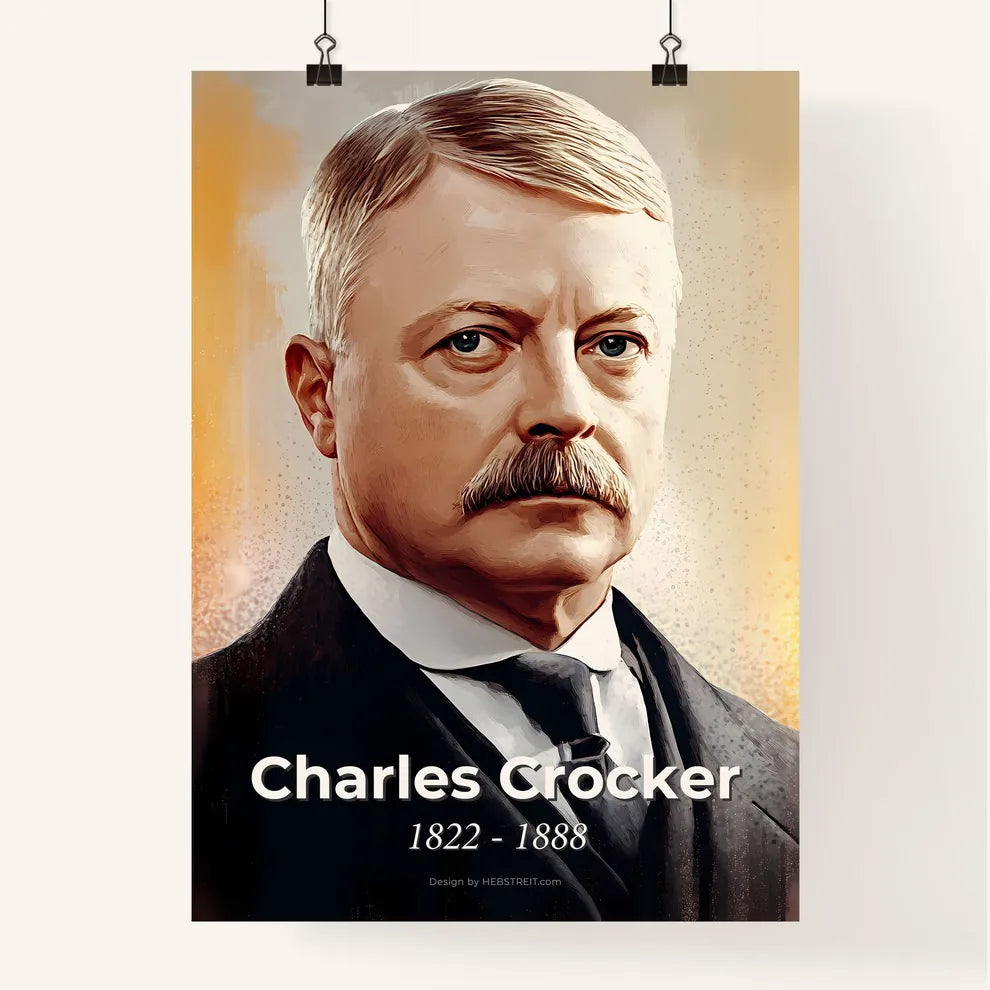 Portrait of Charles Crocker Poster