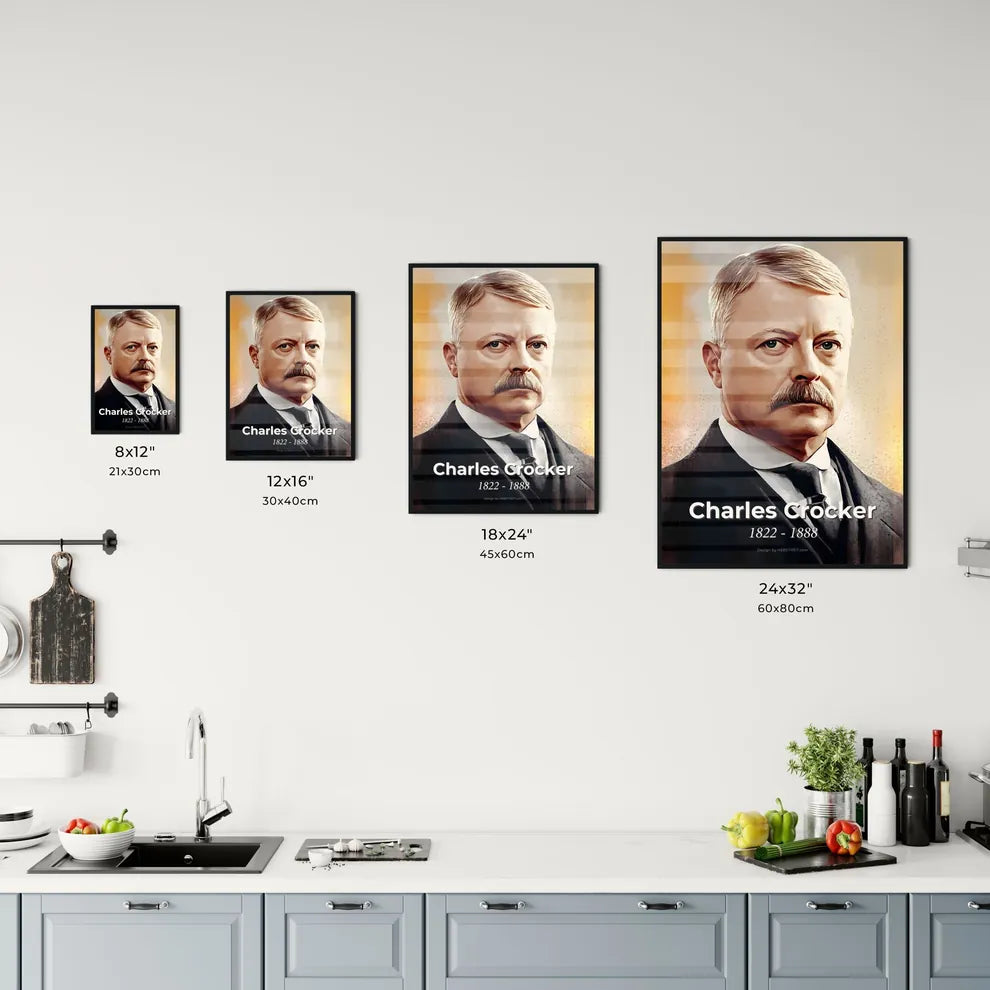 Portrait of Charles Crocker Size Chart