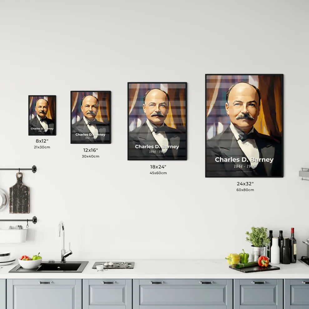 Portrait of Charles D. Barney Size Chart