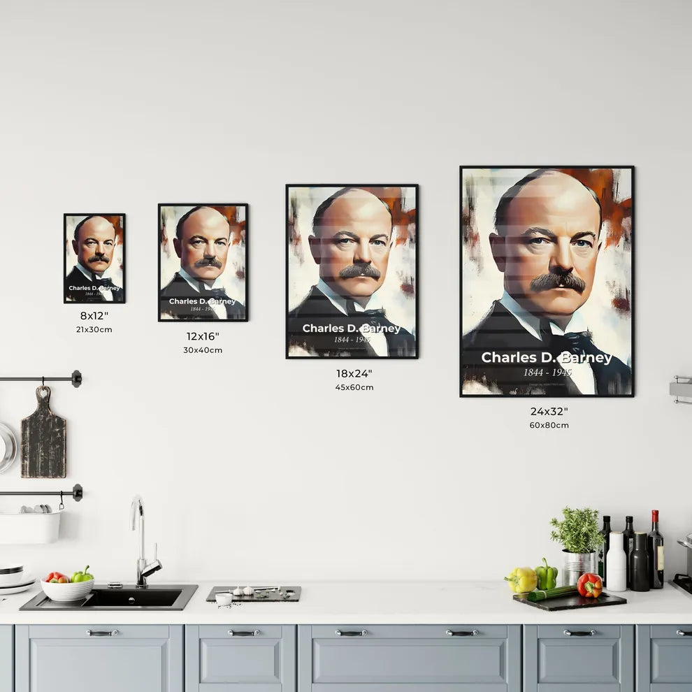 Portrait of Charles D. Barney Size Chart