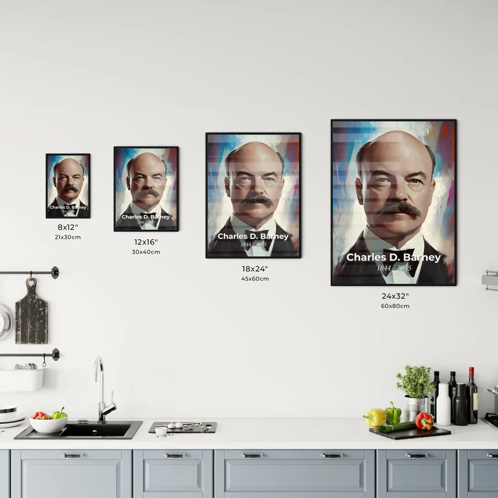 Portrait of Charles D. Barney Size Chart