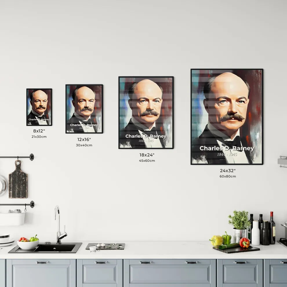 Portrait of Charles D. Barney Size Chart