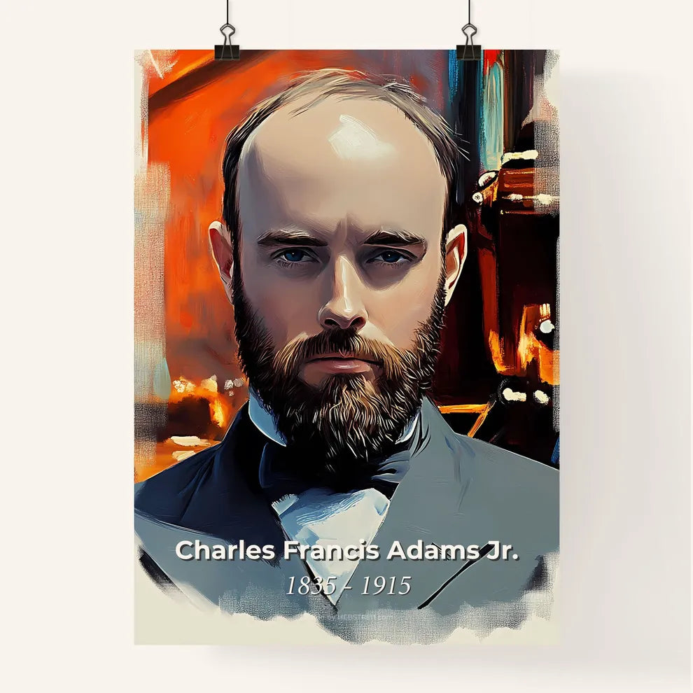 Portrait of Charles Francis Adams Jr. Poster